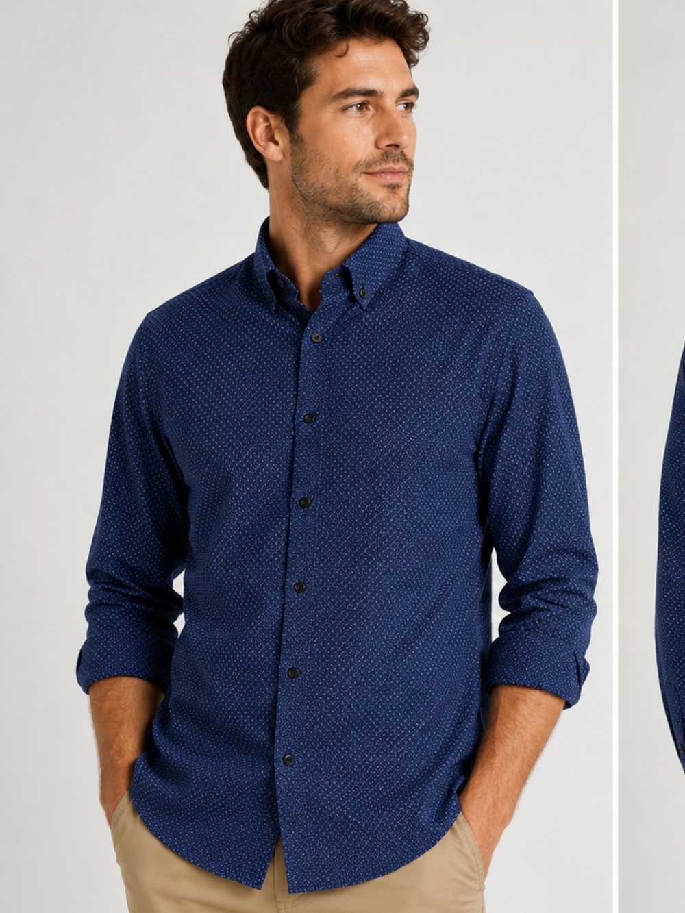 Ben Sherman Navy Microdot Button-Down Shirt
